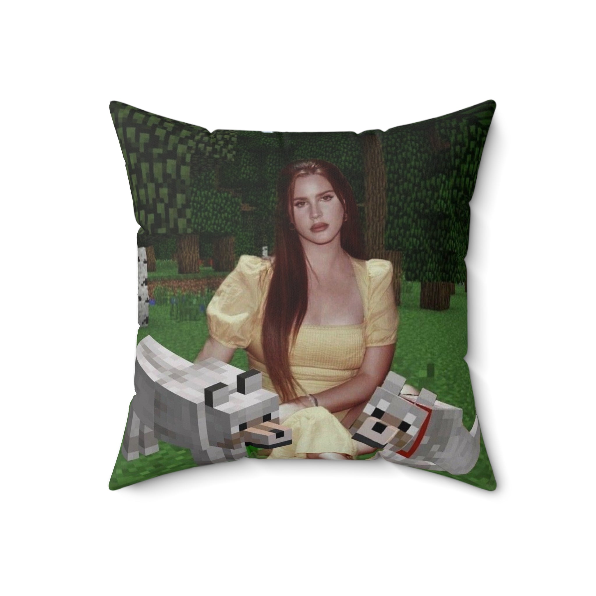 Lana Del Rey Minecraft Inspired Decorative Pillow