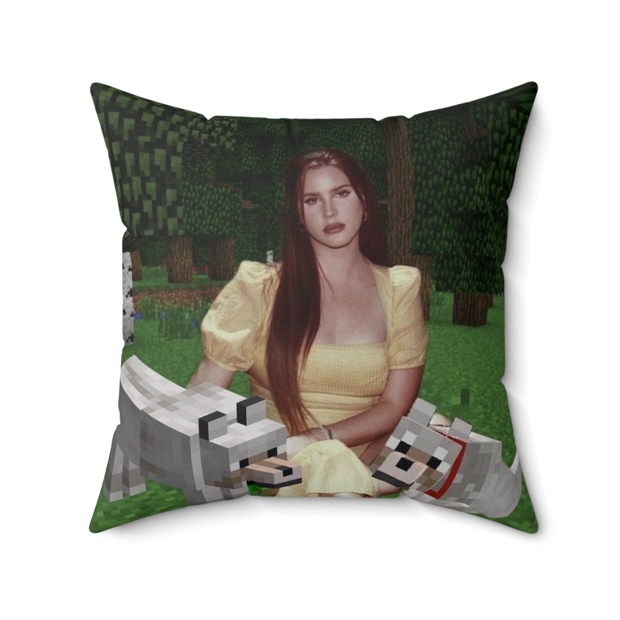 Lana Del Rey Minecraft Inspired Decorative Pillow
