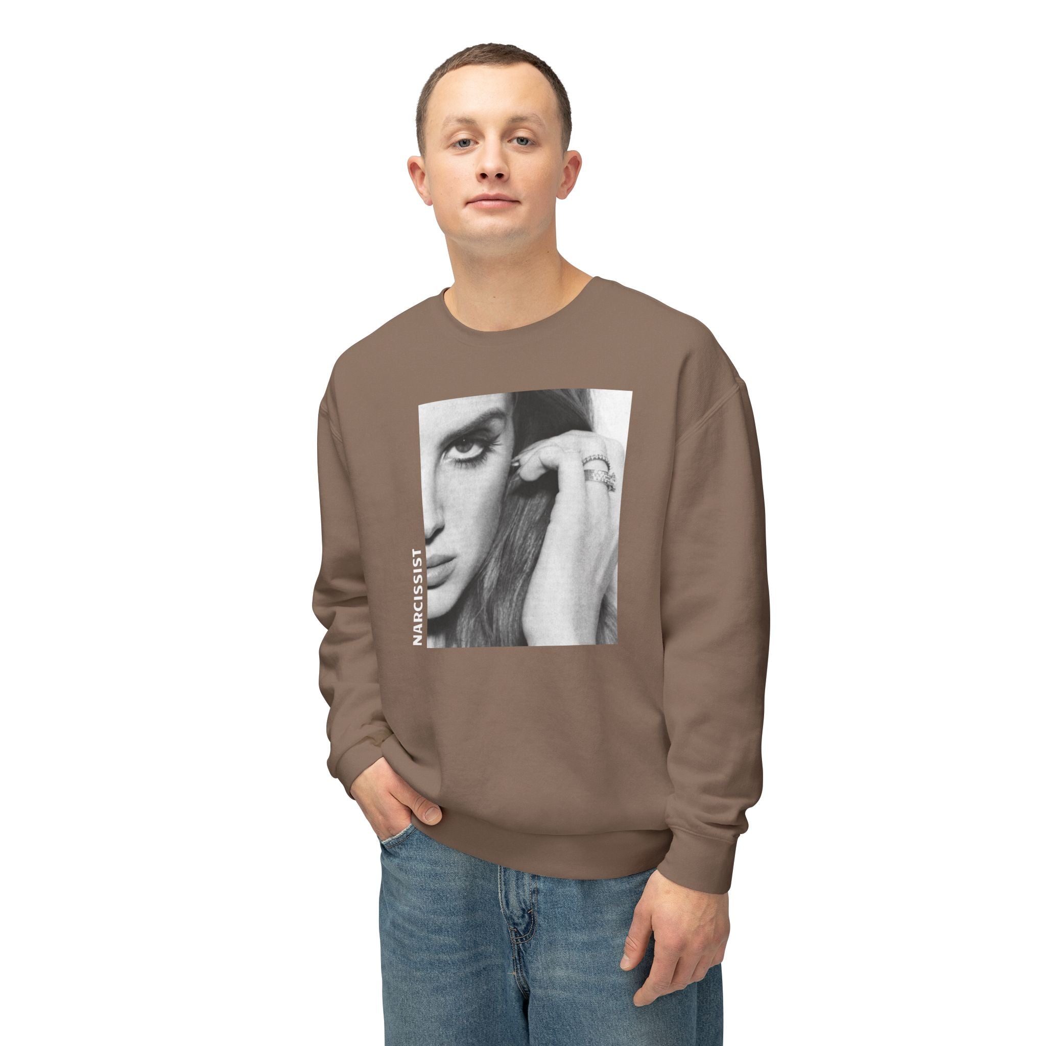 'Narcissist' Crewneck Sweatshirt - Unisex Lightweight Autumn Vibes