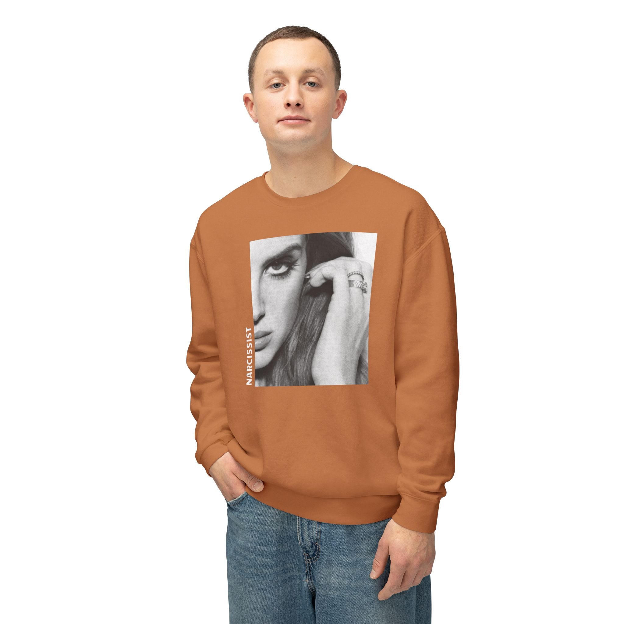 'Narcissist' Crewneck Sweatshirt - Unisex Lightweight Autumn Vibes