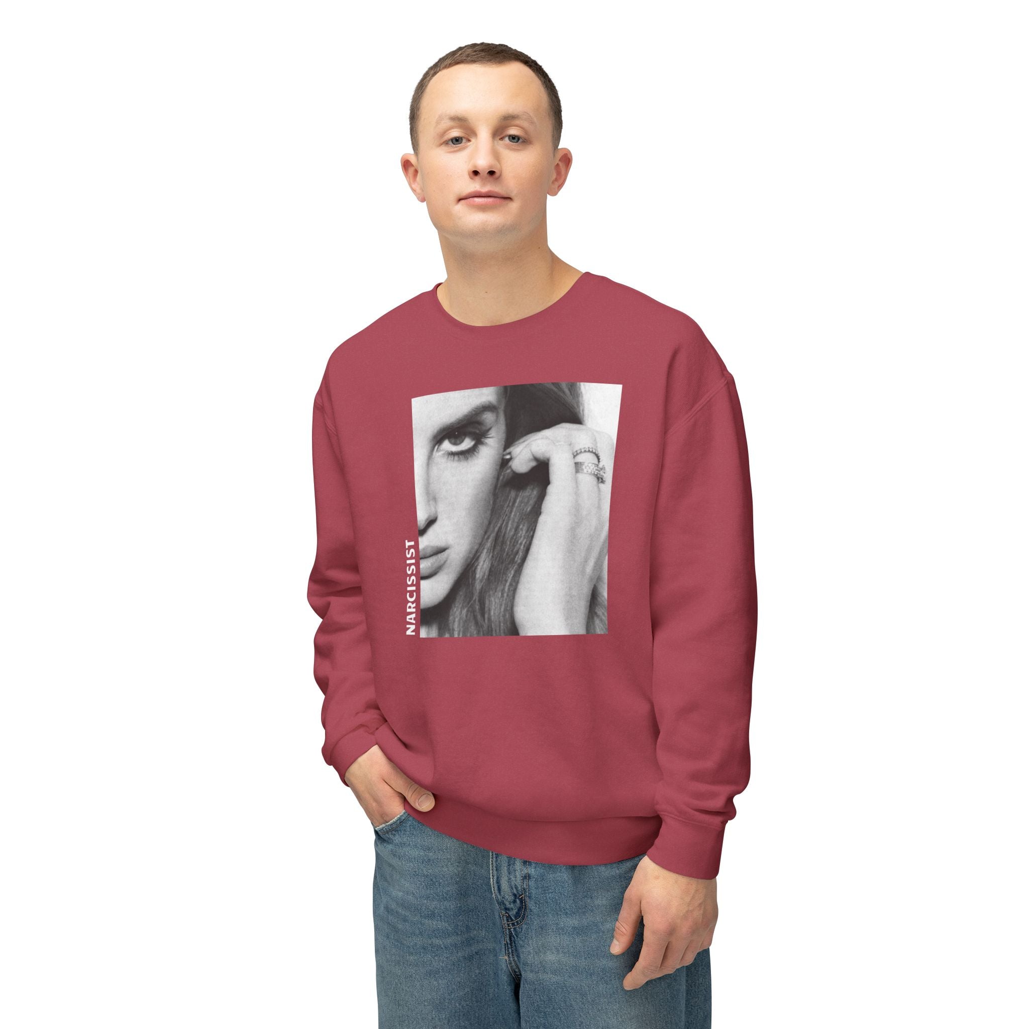 'Narcissist' Crewneck Sweatshirt - Unisex Lightweight Autumn Vibes