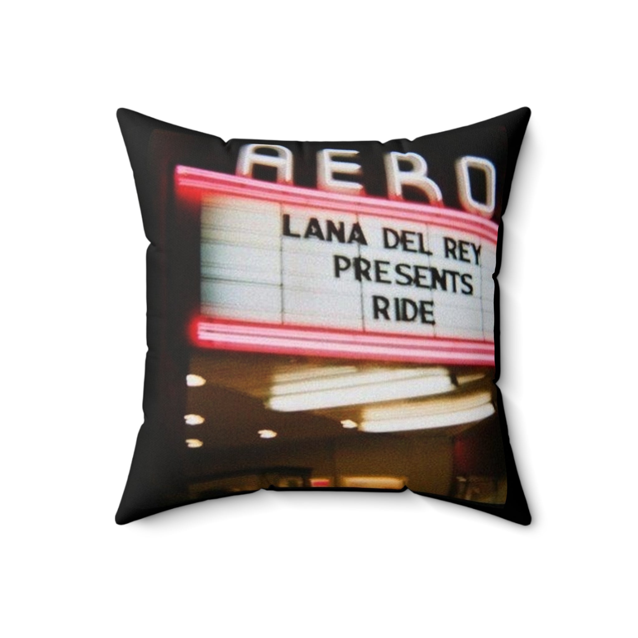 Lana Del Rey Inspired Square Pillow - Retro Cinema Vibes