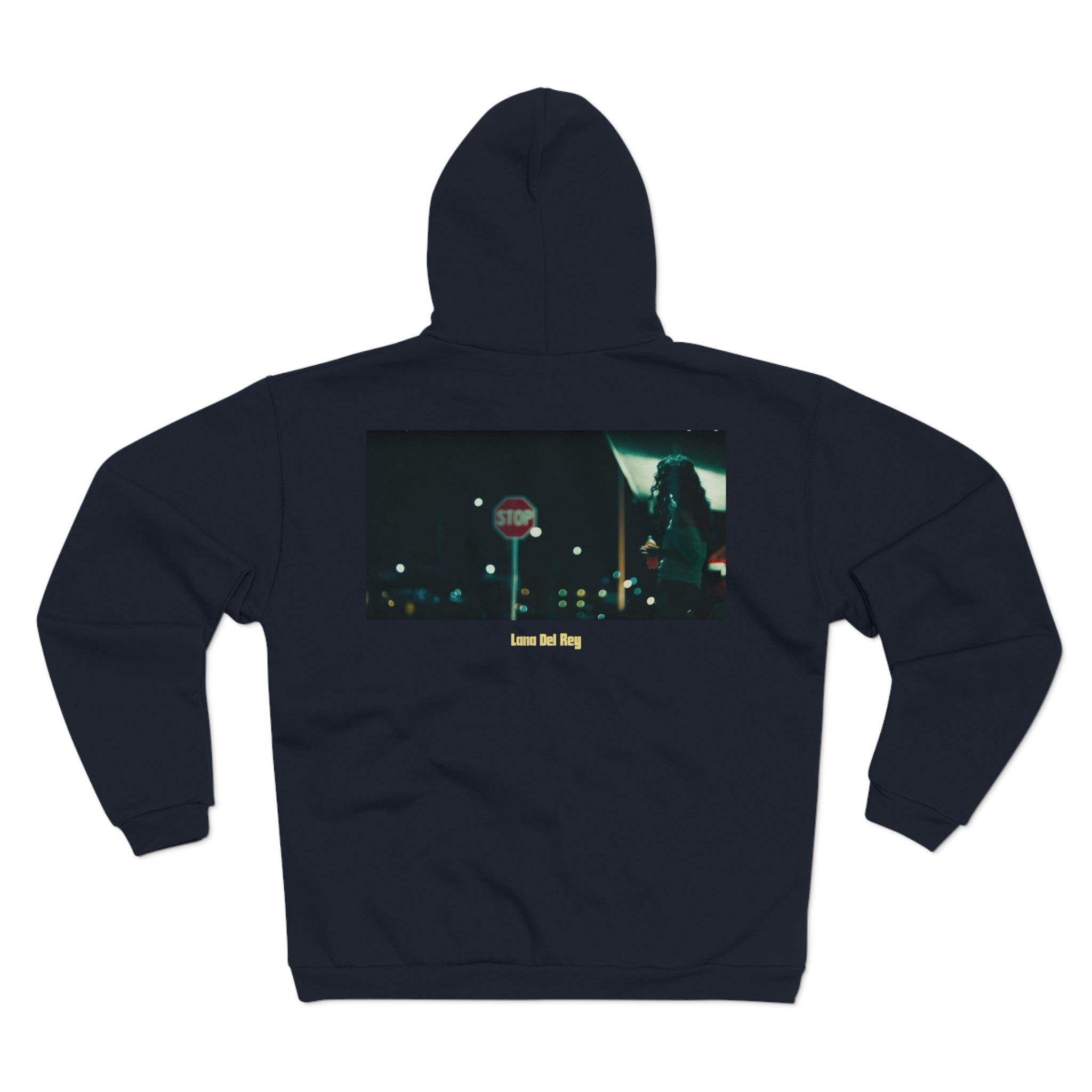 Unisex Hooded Zip Sweatshirt - ‘Lana Del Rey’ Design
