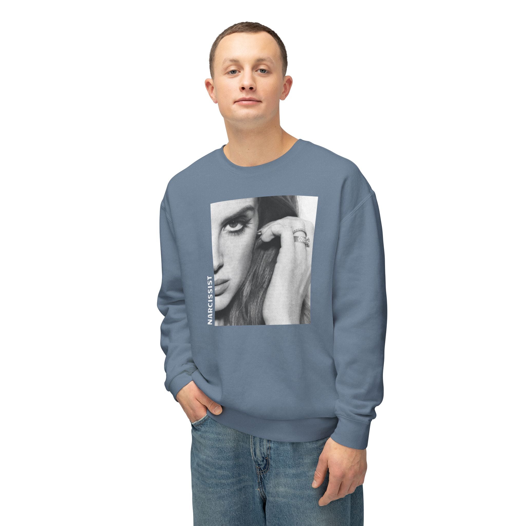 'Narcissist' Crewneck Sweatshirt - Unisex Lightweight Autumn Vibes