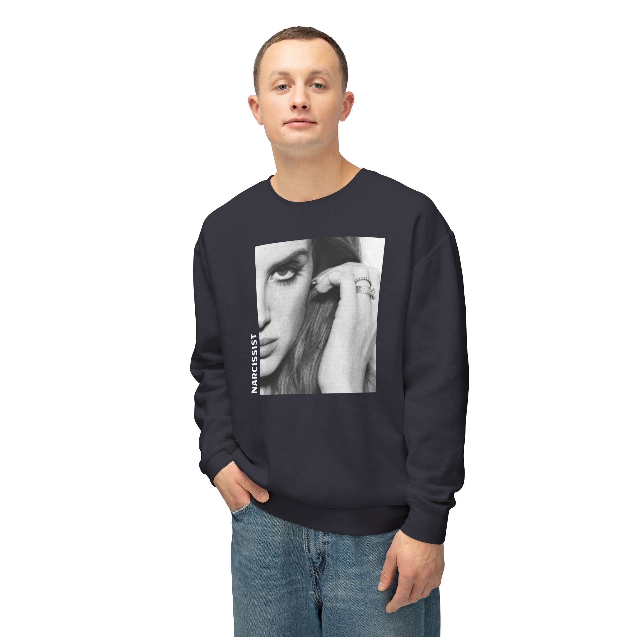 'Narcissist' Crewneck Sweatshirt - Unisex Lightweight Autumn Vibes
