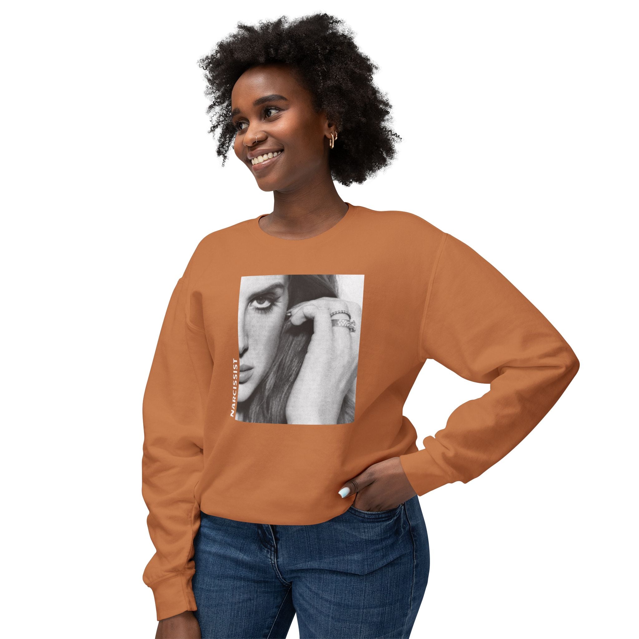 'Narcissist' Crewneck Sweatshirt - Unisex Lightweight Autumn Vibes