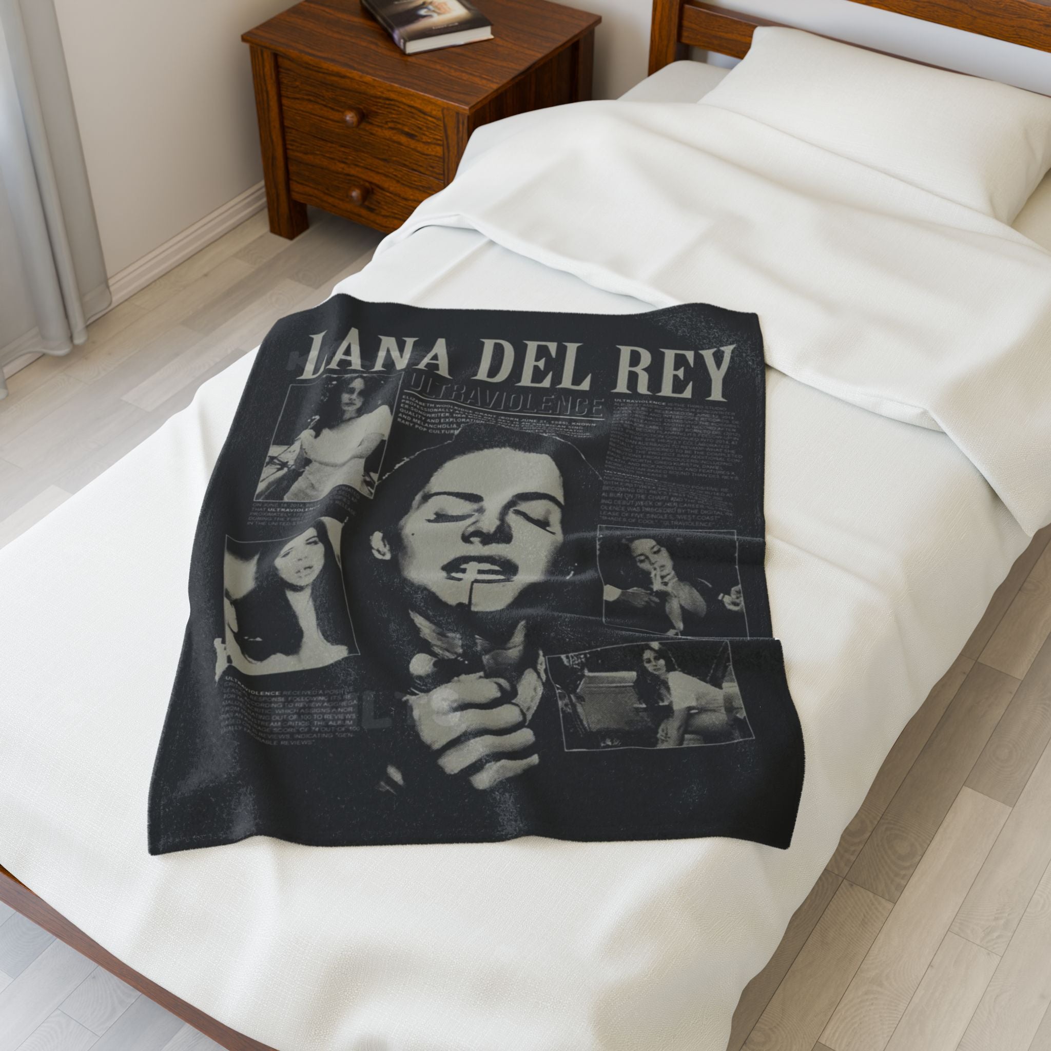 Lana Del Rey Ultraviolence Velveteen Plush Blanket