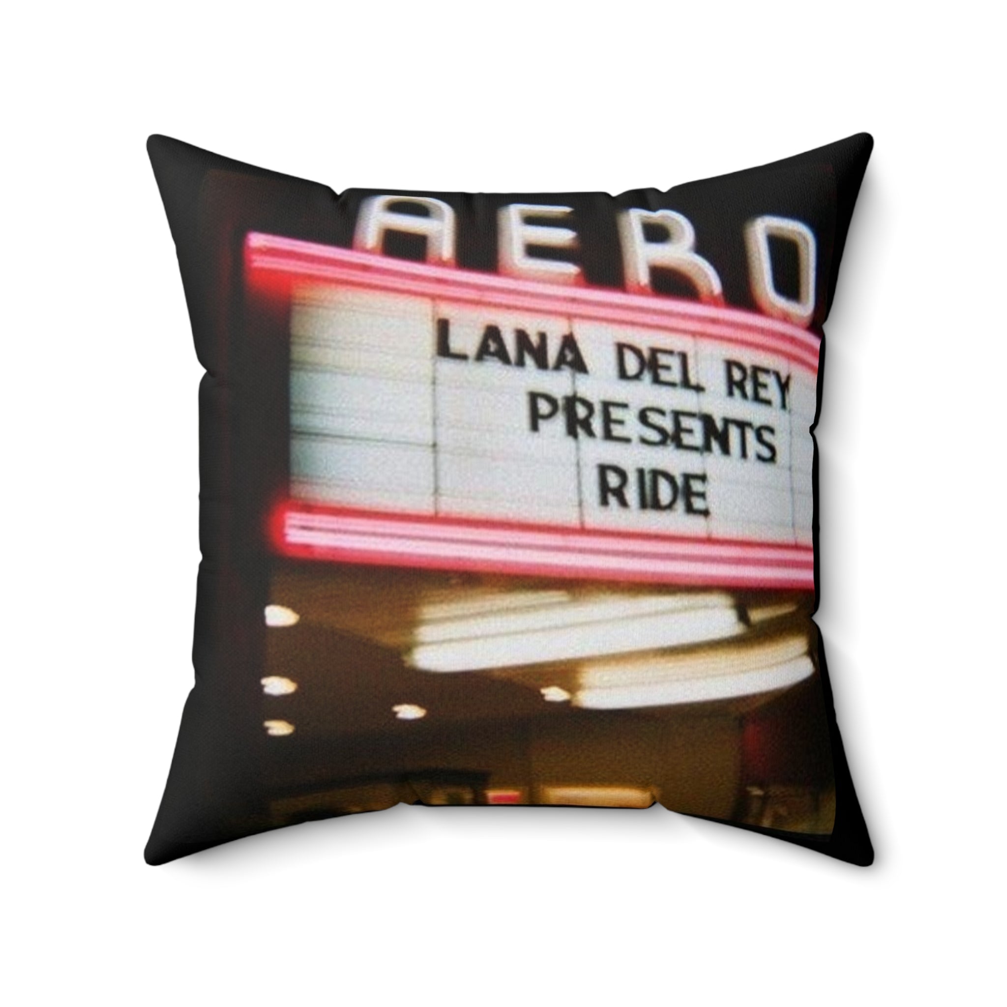 Lana Del Rey Inspired Square Pillow - Retro Cinema Vibes