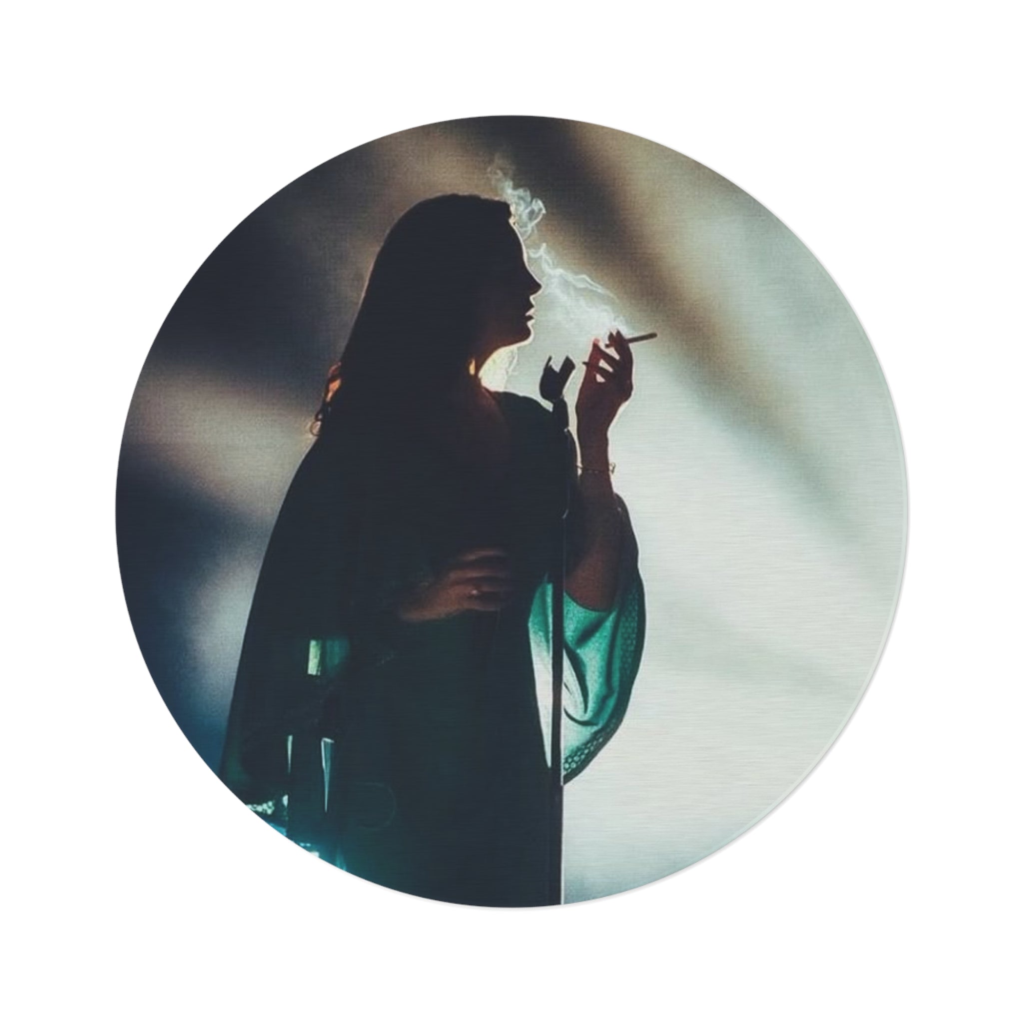 Lana Del Rey Patterned Elegant Round Carpet